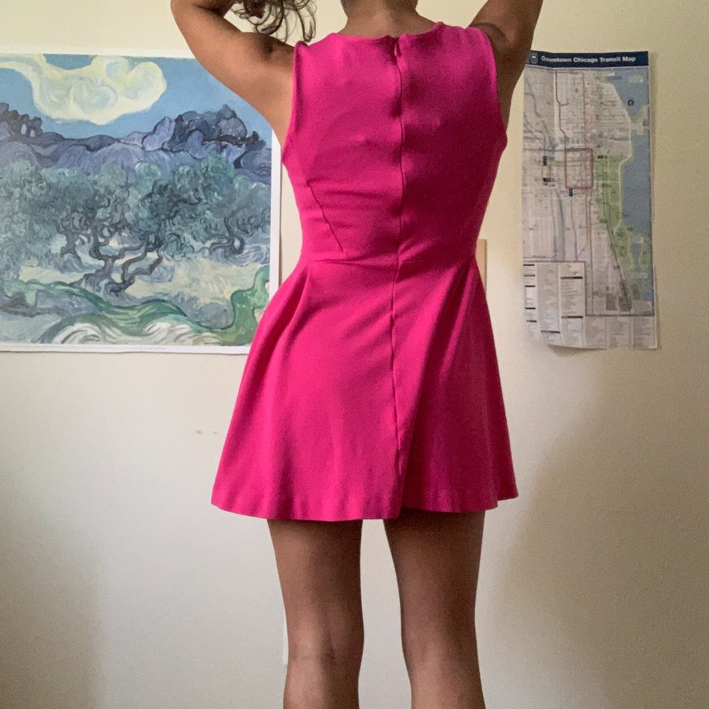 Zara Basic Evening Collection Pink Mini Dress - image 3